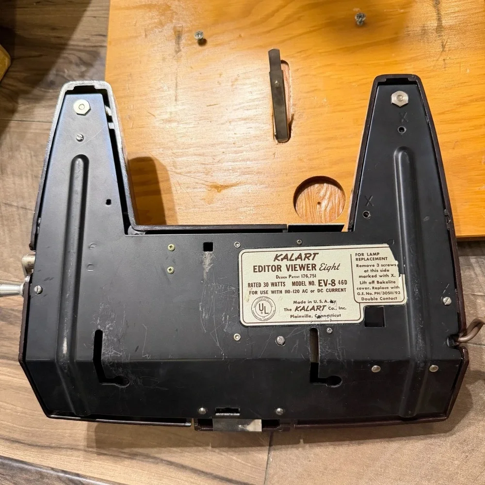 Kalart 8mm Film Movie Editor‎ Viewer Eight Original Box EV-8 DS Missing 2 Screws